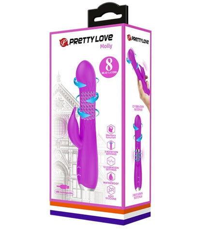 PRETTY LOVE - VIBRATEUR MOLLY AVEC ROTATION RECHARGEABLE by PRETTY LOVE PARTY UP