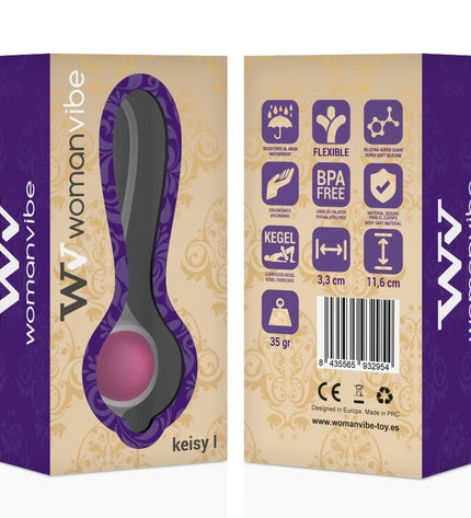 WOMANVIBE - KEISY I BALL GEISHA SILICONE - ROSE by WOMANVIBE