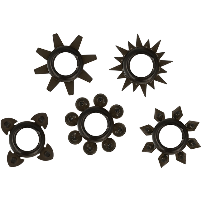OHMAMA - LOT DE 5 ANNEAUX TESTICULES ET PÉNIS EN SILICONE by OHMAMA