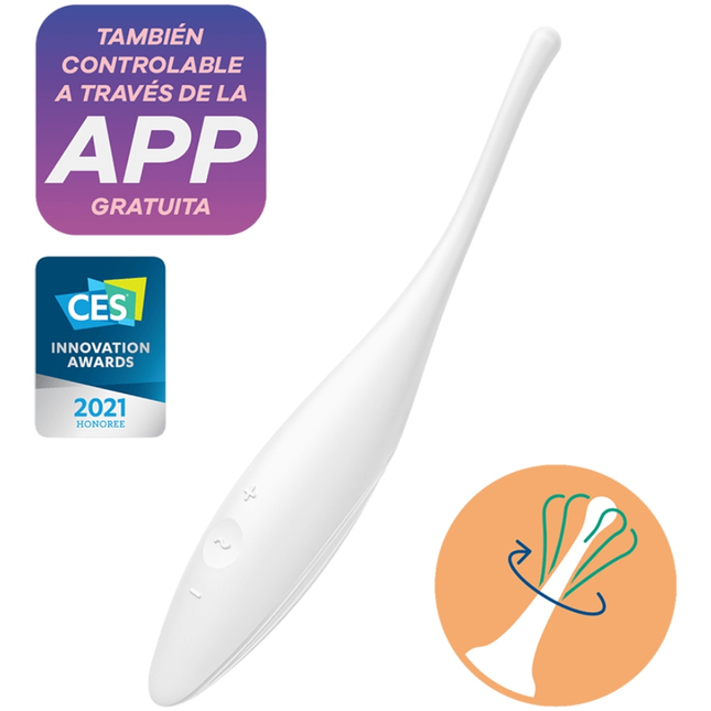 SATISFYER - VIBRATEUR POINTE DE CLIT TWIRLING JOY BLANC by SATISFYER CONNECT