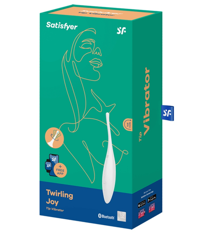 SATISFYER - VIBRATEUR POINTE DE CLIT TWIRLING JOY BLANC by SATISFYER CONNECT