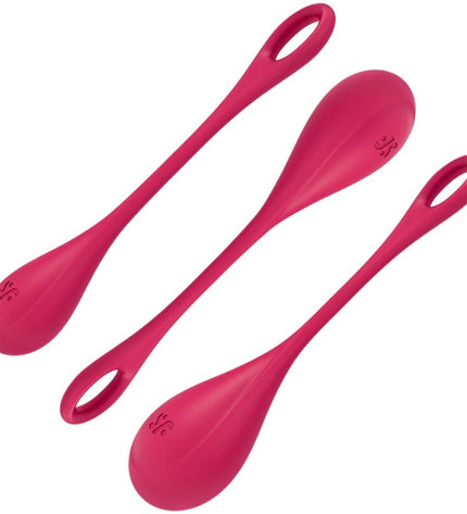 SATISFYER - ENSEMBLE ENTRAÎNEMENT YONI POWER 1 ROUGE by SATISFYER BALLS