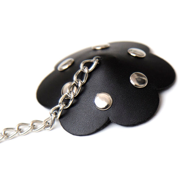OHMAMA FETISH - BOUCLIER DE NIPPE PÉTALE AVEC CHAÎNE by OHMAMA FETISH