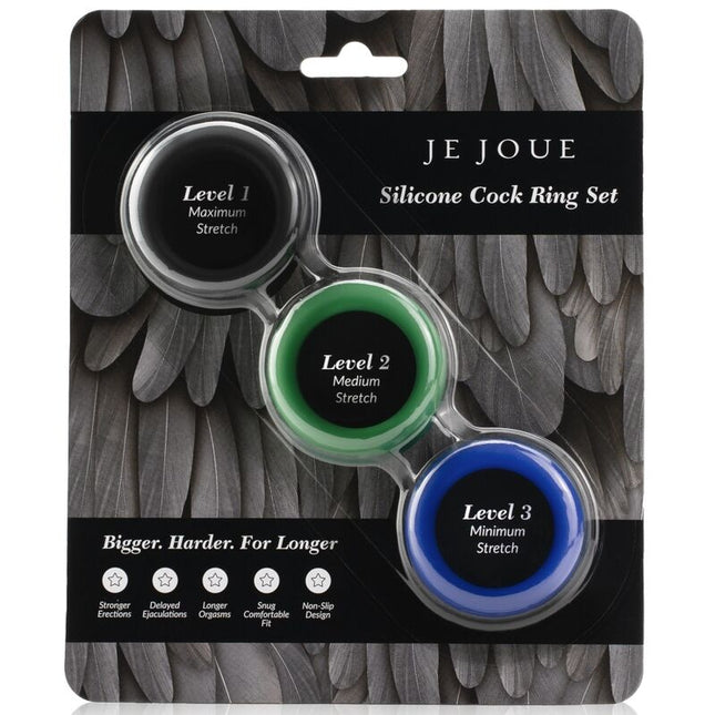 JE JOUE - ENSEMBLE SILICONE ANNEAUX PÉNIS SILICONE by JE JOUE