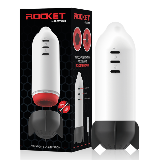 JAMYJOB - MASTURBATEUR ROCKET TECHNOLOGIE DE COMPRESSION DOUCE ET VIBRATION by JAMYJOB