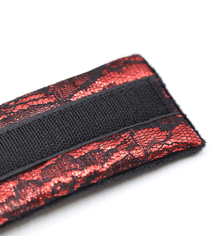 OHMAMA FETISH - MENOTTES EN VELOURS AVEC RUBAN EN NYLON by OHMAMA FETISH