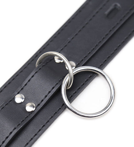OHMAMA FETISH - COLLIER DE SOUMISSION AVEC 3 ANNEAUX by OHMAMA FETISH