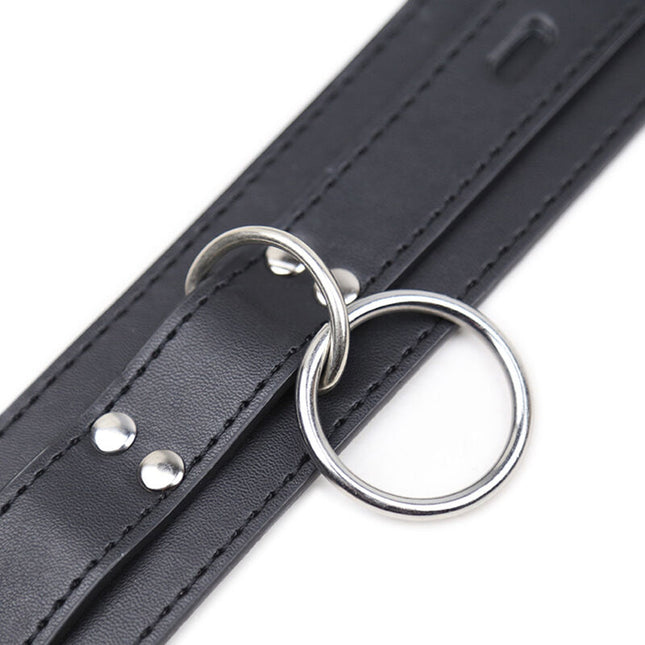 OHMAMA FETISH - COLLIER DE SOUMISSION AVEC 3 ANNEAUX by OHMAMA FETISH