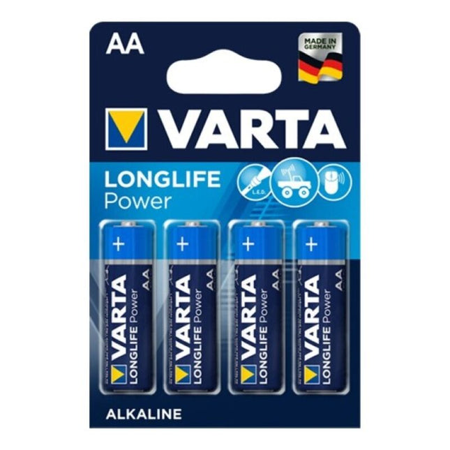 VARTA - PILE ALCALINE LONGLIFE POWER AA LR6 4 UNITÉ by VARTA