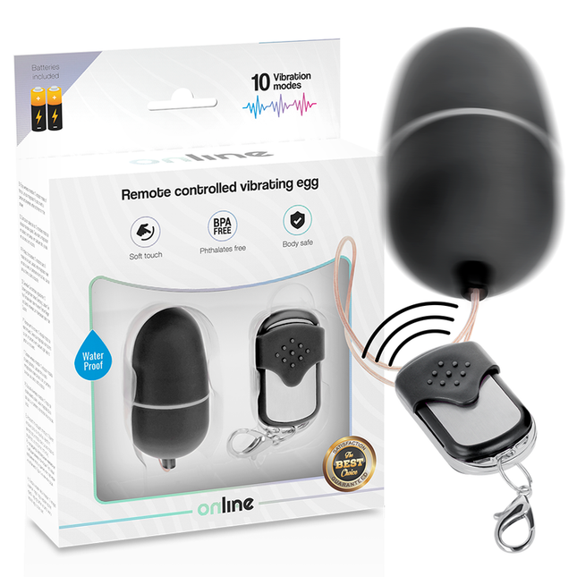 ONLINE - OEUF VIBRANT TÉLÉCOMMANDE M NOIR by ONLINE