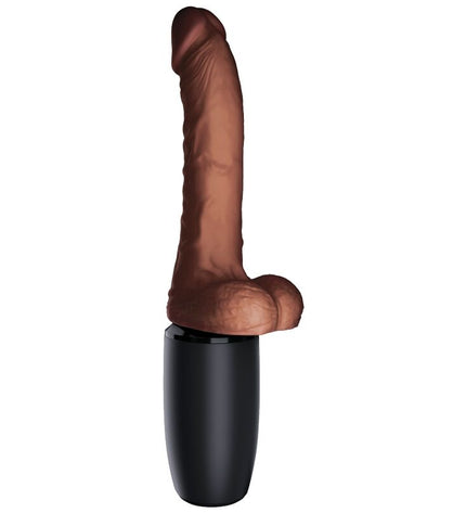 KING COCK - PLUS TRIPLE MENACE TON DE PEAU MARRON by KING COCK PLUS