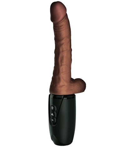 KING COCK - PLUS TRIPLE MENACE TON DE PEAU MARRON by KING COCK PLUS