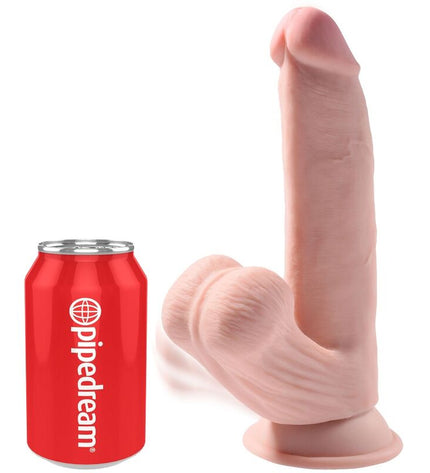 KING COCK - BALLES GODE 3D PLUS 24.5 CM PEAU CLAIRE by KING COCK PLUS