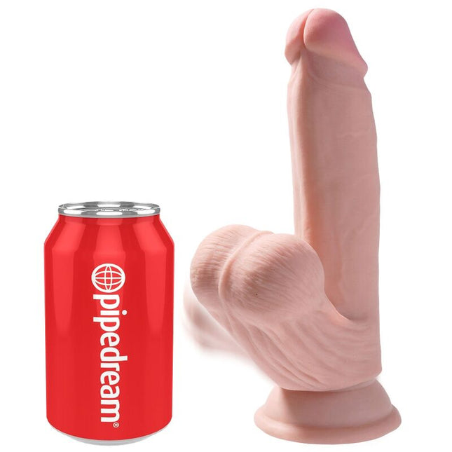 KING COCK - BALLES GODE 3D PLUS 15.2 CM PEAU CLAIRE by KING COCK PLUS