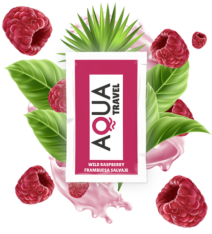 AQUA TRAVEL - LUBRIFIANT À BASE D'EAU SAVEUR FRAMBOISE SAUVAGE 6 ML by AQUA TRAVEL