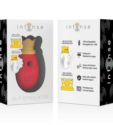 INTENSE - STIMULATEUR CLITORIS 10 MODES D'ASPIRATION ET DE LÉCHAGE - ROUGE by INTENSE HIGH TECH