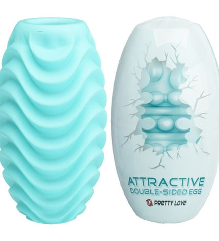 PRETTY LOVE - OEUF MASTURBATEUR DOUBLE FACE TURQUOISE by PRETTY LOVE MALE