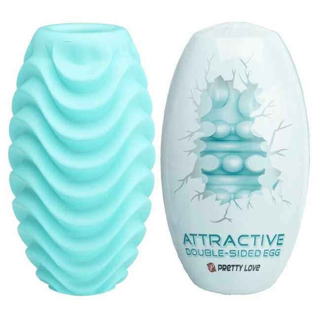 PRETTY LOVE - OEUF MASTURBATEUR DOUBLE FACE TURQUOISE by PRETTY LOVE MALE