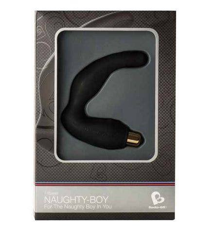 ROCKS-OFF - MASSEUR POINT G MLE NAUGHTY-BOY 7 V NOIR