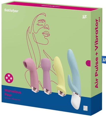 SATISFYER - MARVELOUS FOUR ENSEMBLE VIBRATEUR ET AIR PULSE by SATISFYER VIBRATOR