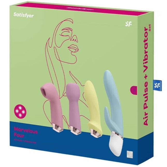 SATISFYER - MARVELOUS FOUR ENSEMBLE VIBRATEUR ET AIR PULSE by SATISFYER VIBRATOR
