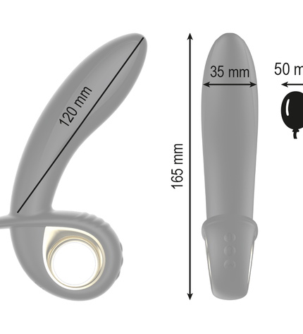 IBIZA - VIBRATEUR ANAL/VAGINAL GONFLABLE PUISSANT TÉLÉCOMMANDE by IBIZA TECHNOLOGY