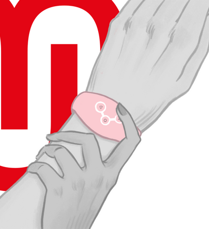 WATCHME - MONTRE À TECHNOLOGIE SANS FIL ROSE TENDRE by WATCHME