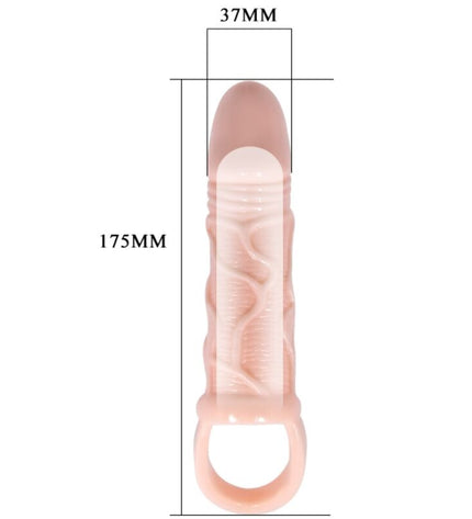 BAILE - GAINE DEXTENSION DE PÉNIS AVEC SANGLE POUR TESTICULES 13,5 CM by BAILE FOR HIM