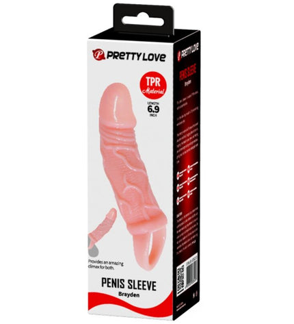 BAILE - GAINE DEXTENSION DE PÉNIS AVEC SANGLE POUR TESTICULES 13,5 CM by BAILE FOR HIM