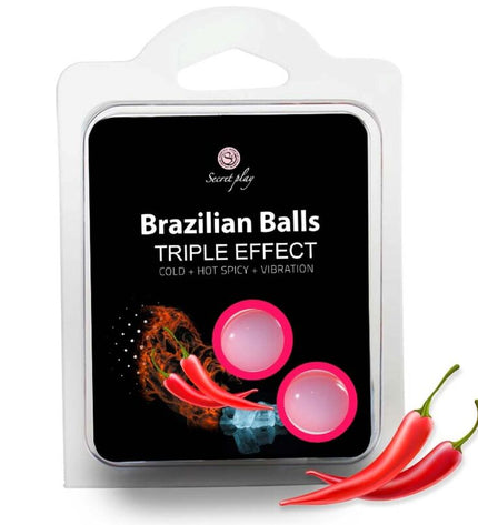 SECRETPLAY - SET 2 BALLES BRÉSILIENNES TRIPLE EFFET by SECRETPLAY COSMETIC