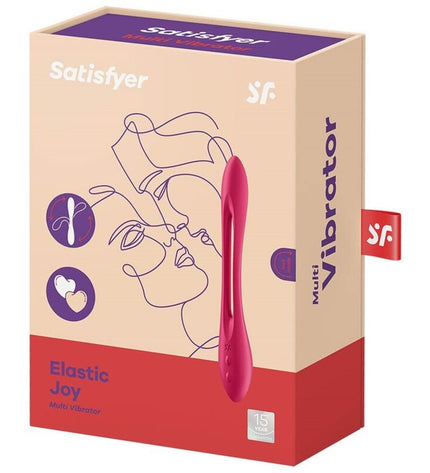 SATISFYER - VIBRATEUR MULTI ELASTIC JOY ROUGE by SATISFYER VIBRATOR