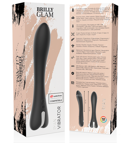 BRILLY GLAM - RYAN VIBROMASSEUR + TÉLÉCOMMANDE WATCHME by BRILLY GLAM