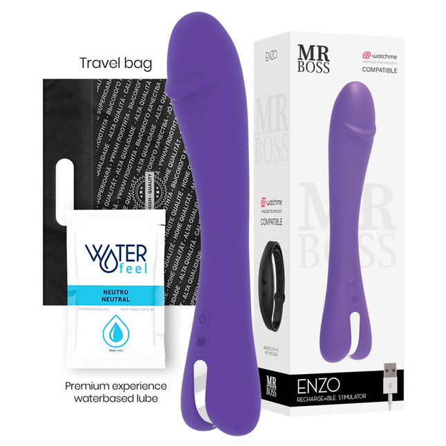 MR BOSS - ENZO VIBROMASSEUR + TÉLÉCOMMANDE WATCHME by MR. BOSS