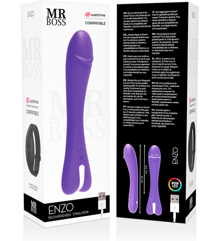 MR BOSS - ENZO VIBROMASSEUR + TÉLÉCOMMANDE WATCHME by MR. BOSS