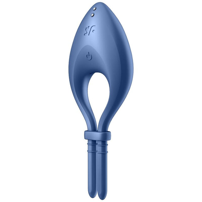 SATISFYER - APPLICATION BULLSEYE RING VIBRATOR BLEU by SATISFYER RING