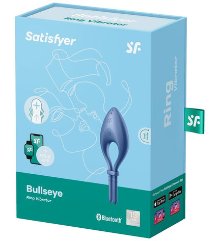 SATISFYER - APPLICATION BULLSEYE RING VIBRATOR BLEU by SATISFYER RING