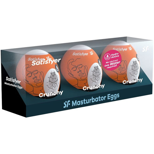 SATISFYER - 3 OEUFS MASTURBATEURS CRUNCHY by SATISFYER EGGS