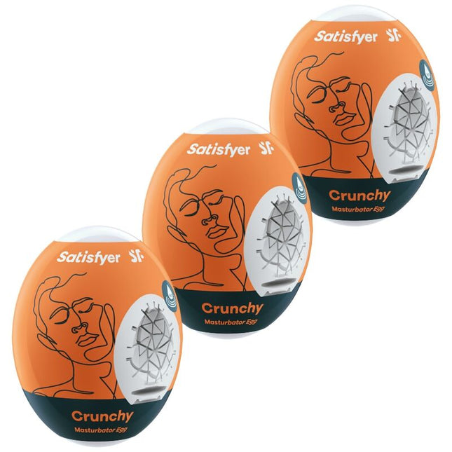 SATISFYER - 3 OEUFS MASTURBATEURS CRUNCHY by SATISFYER EGGS