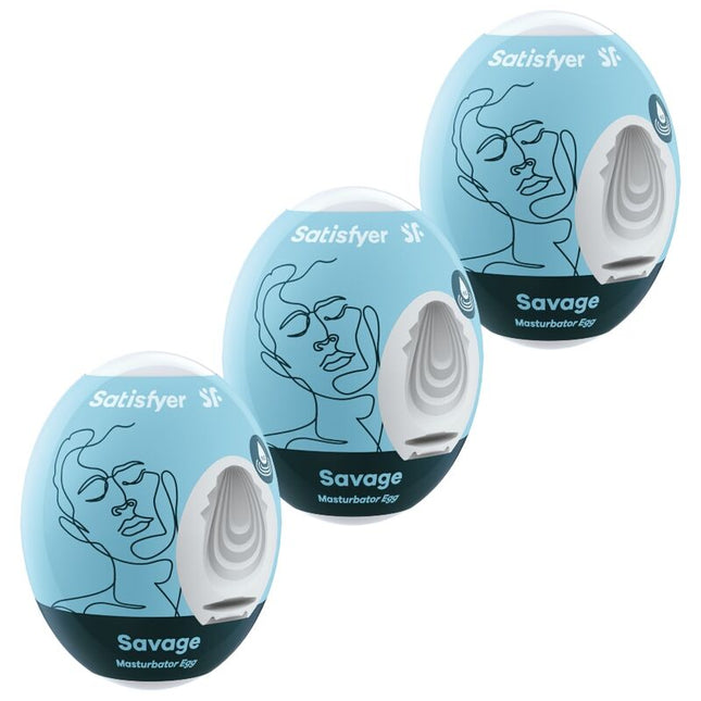 SATISFYER - 3 OEUFS MASTURBATEURS SAVAGE by SATISFYER EGGS