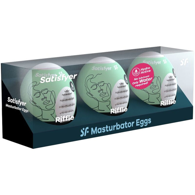 SATISFYER - 3 OEUFS MASTURBATEURS RIFFLE by SATISFYER EGGS