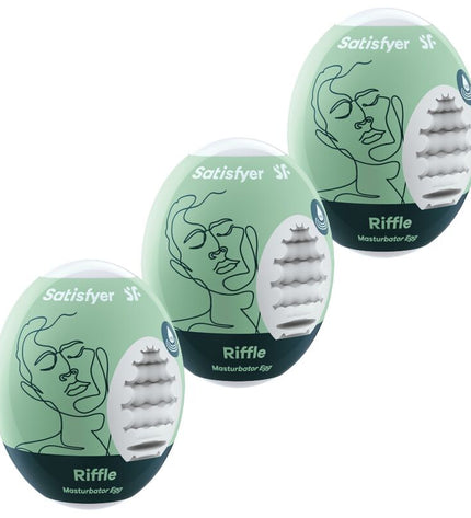 SATISFYER - 3 OEUFS MASTURBATEURS RIFFLE by SATISFYER EGGS