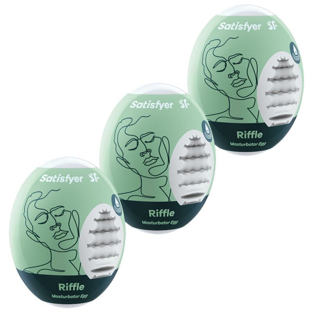 SATISFYER - 3 OEUFS MASTURBATEURS RIFFLE by SATISFYER EGGS