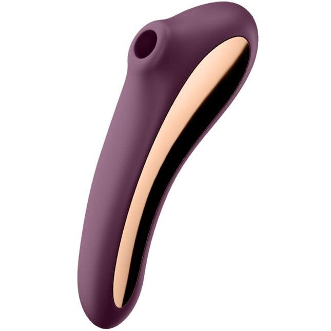SATISFYER - VIBRATEUR DUAL KISS AIR PULSE VIN ROUGE by SATISFYER AIR PULSE