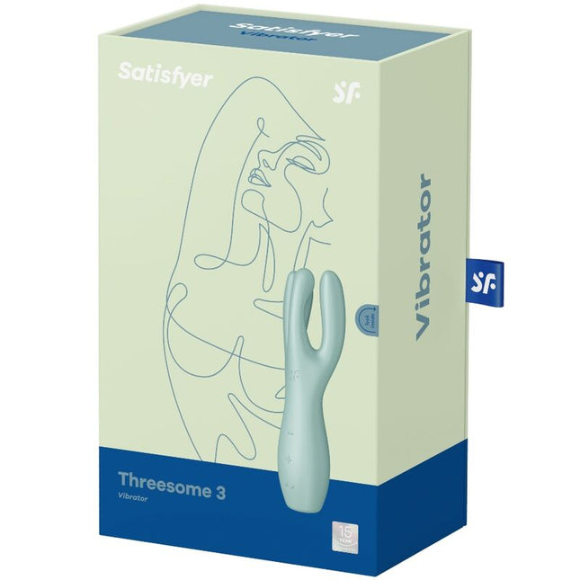 SATISFYER - VIBRATEUR THREESOME 3 ROSE by SATISFYER VIBRATOR