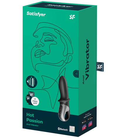 SATISFYER - APPLICATION DE VIBRATEUR ANAL HOT PASSION NOIR by SATISFYER CONNECT