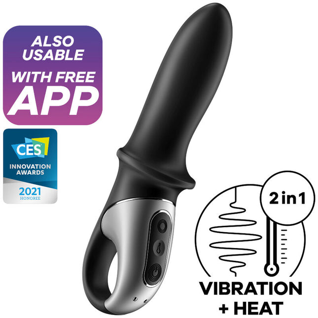 SATISFYER - APPLICATION DE VIBRATEUR ANAL HOT PASSION NOIR by SATISFYER CONNECT