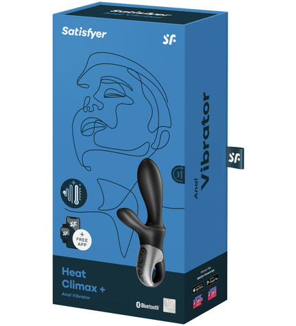 SATISFYER - APPLICATION HEAT CLIMAX+ VIBRATEUR ANAL NOIR by SATISFYER CONNECT