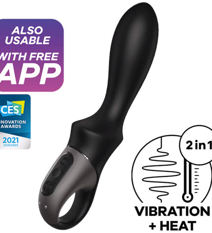 SATISFYER - APPLICATION VIBRATEUR ANAL HEAT CLIMAX NOIR by SATISFYER CONNECT