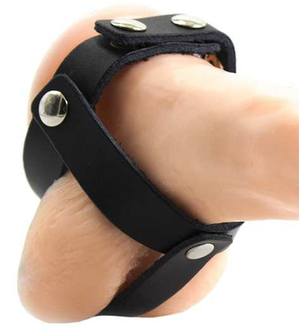 CAGE À BALLES EN CUIR OHMAMA FETISH by OHMAMA FETISH