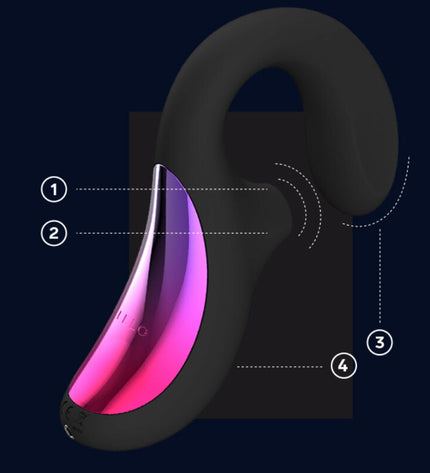 LELO - ENIGMA CRUISE MASSEUR SONIQUE DOUBLE STIMULATION NOIR by LELO
